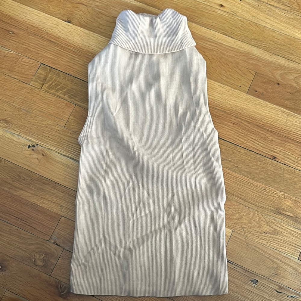 Alice + Olivia Tan Sheath Halter Top